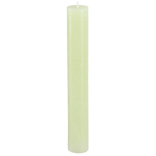 Floristik24 Tafelkaarsen limoengroene kaarsen effen gekleurd 34x240mm 4 st