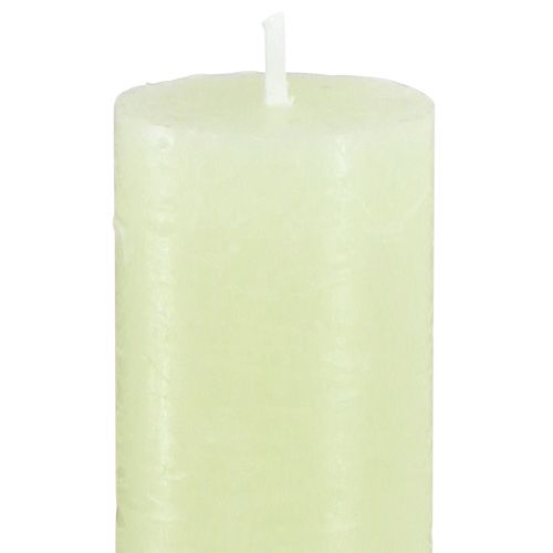 Floristik24 Tafelkaarsen limoengroene kaarsen effen gekleurd 34x240mm 4 st