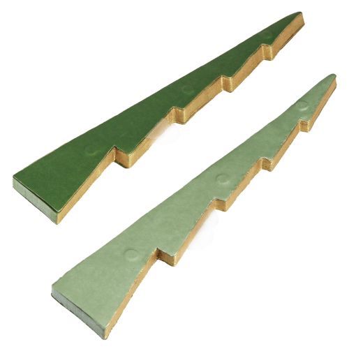 Artikel Kerstboom honingraatpapier Kerstgroen goud H30cm 2 stuks