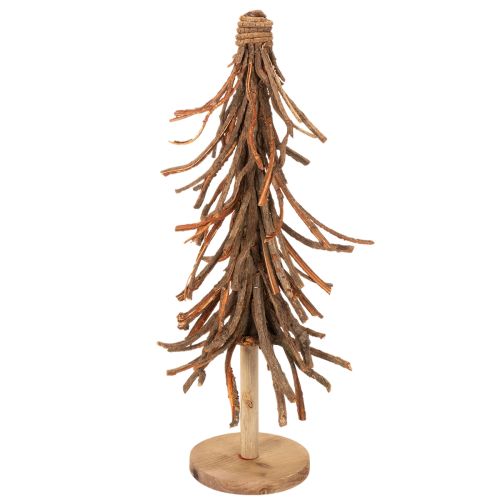 Kerstboom gemaakt van wilgentakken op een houten voet, 48 cm | Floristik24.nl