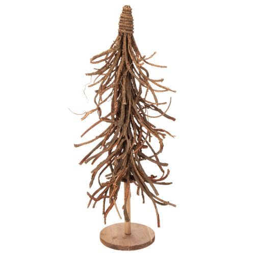 Decoratieve boom gemaakt van wilgentakken op een houten voet, 68 cm. | Floristik24.nl