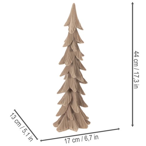Kleine, met kunstsneeuw bedekte decoratieve kerstboom, tafeldecoratie, 44 cm | Floristik24.nl