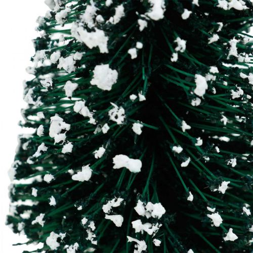 Artikel Decoratieve dennenboom met sneeuw, kerstdecoratie, Advent H13cm Ø5,5cm 2 st