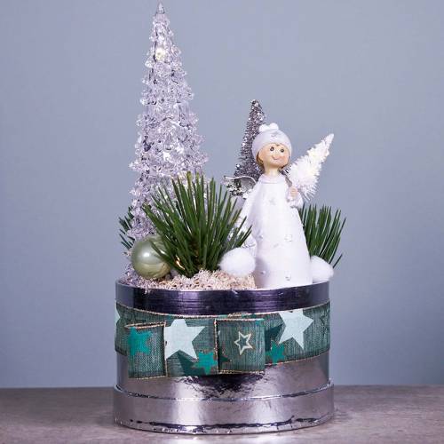 Floristik24 Kerstboom acryl met LED licht H36cm