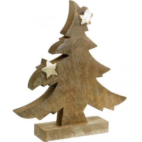 Floristik24 Kerstboom mangohout tafeldecoratie kerst 28 × 26 × 5cm