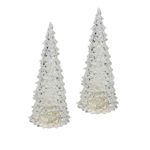 Floristik24 Kerstboom acryl met LED licht 17cm Ø6cm