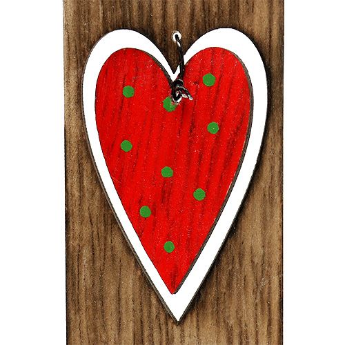 Artikel Kerstboomversiering houten kaars bruin 15cm L28cm 8st