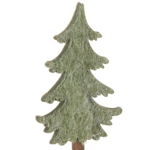 Decoratieve kerstboom op een stokje voor bloempotten en hoge bloemstukken, 45 cm, 6 stuks | Floristik24.nl