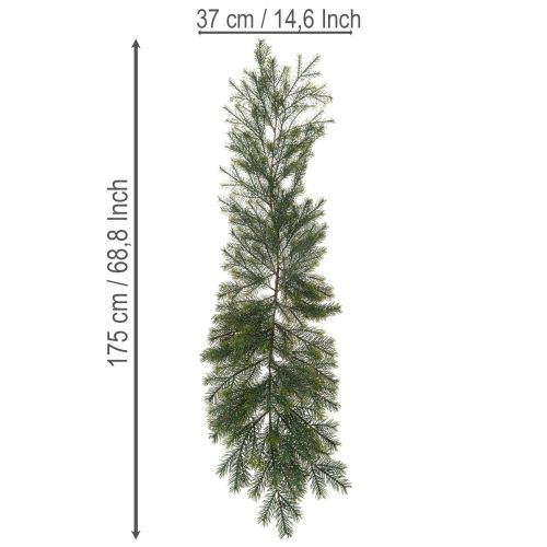 Kunstmatige decoratieve dennentak voor creatieve bloemschikkingen, 175 cm | Floristik24.nl