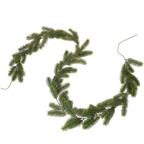 Kunstmatige groene dennenkrans voor feestelijke decoratie, 200 cm | Floristik24.nl