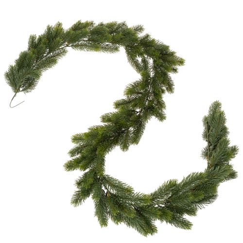 Kunstmatige dennenkrans, groen, voor feestelijke decoratie, 180 cm | Floristik24.nl