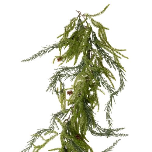 Kunstmatige dennentakkenkrans met dennenappels voor adventsdecoratie, 218 cm kopen | Floristik24.nl