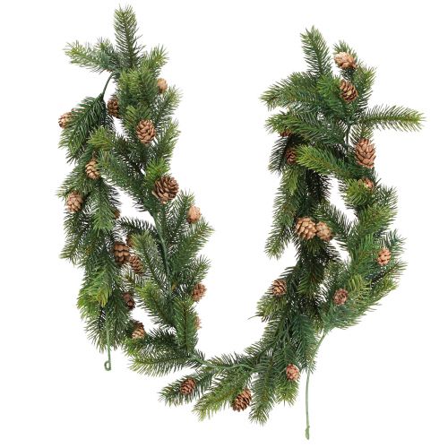 Floristik24 Sparrenslinger met kegels kunstkerstslinger 160cm