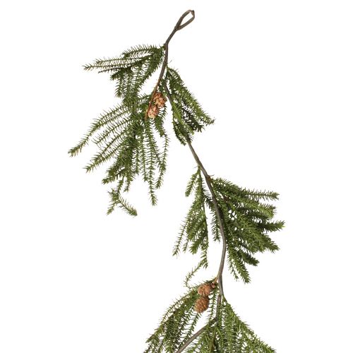 Artikel Sparrenslinger met echte kerstkegels 165cm