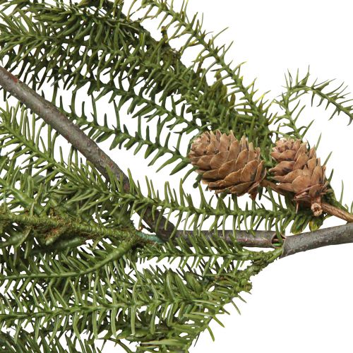 Artikel Sparrenslinger met echte kerstkegels 165cm