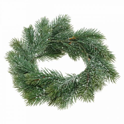 Artikel Kunstsparrenkrans decoratieve kerstkrans groen, ijs Ø25cm