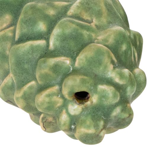 Keramische dennenappeldecoratie, tafeldecoratie, herfst, 14 cm, 3 stuks | Floristik24.nl