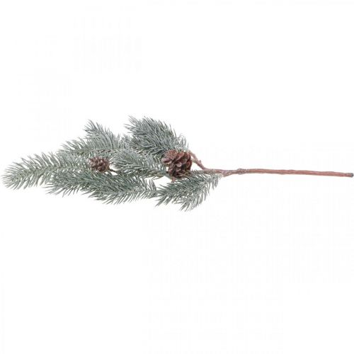 Floristik24 Dennentak Kunstkersttak Frosted 43cm