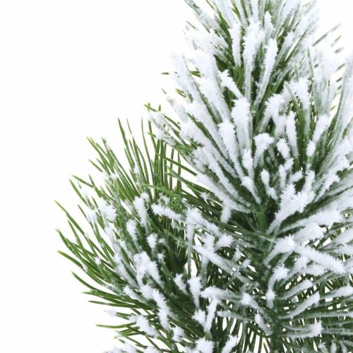 Floristik24 Dennentak groen besneeuwd 50cm