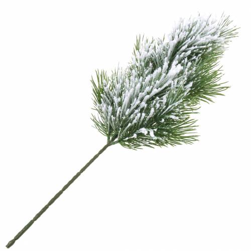 Floristik24 Dennentak groen besneeuwd 50cm
