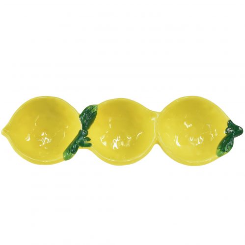 Floristik24 Tapaskommen keramiek citroen tafeldecoratie 28,5cm H4cm