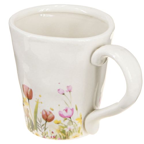 Koffiemok met kleurrijke bloemen voor een gezellig begin van de dag (10,5 cm)