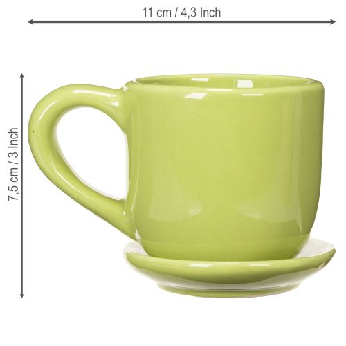 Artikel Koffiekopje, decoratieve tafeldecoratie voor een stijlvolle eethoek, 11 cm, 3 stuks