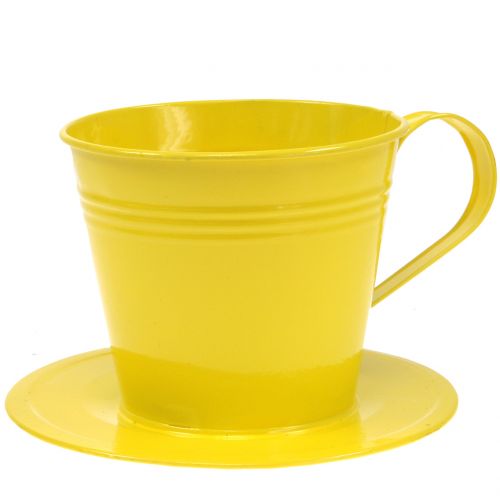 Floristik24 Bekers gemaakt van metaal geassorteerde kleuren Ø12cm H10cm 8st