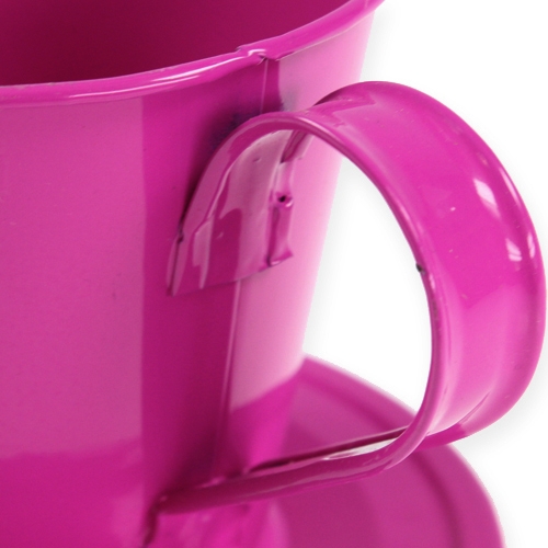 Floristik24 Decoratieve beker met geassorteerde plaat Ø12cm H10cm 8st.