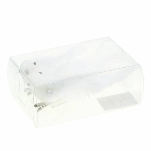 Floristik24 Mini-duif op de clip 9cm 2st