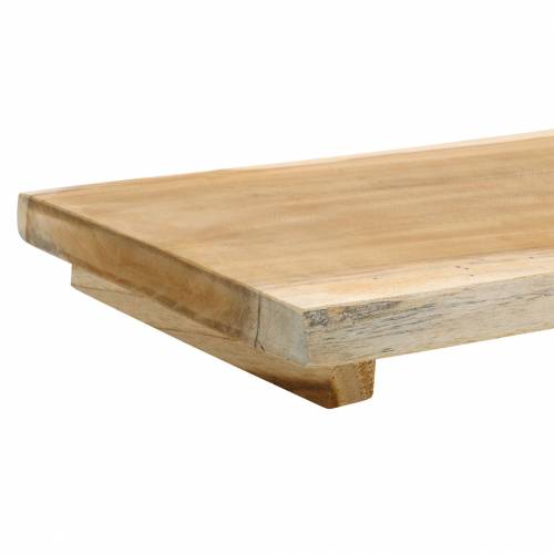 Floristik24 Decoratief dienblad teak natuur 38×18cm