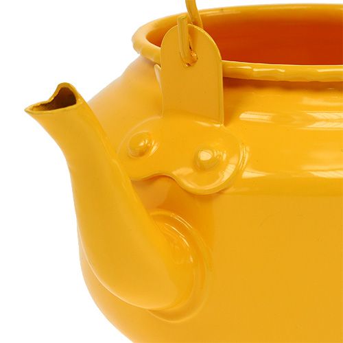 Theepot Ø9cm H10cm dooier geel | Floristik24.nl