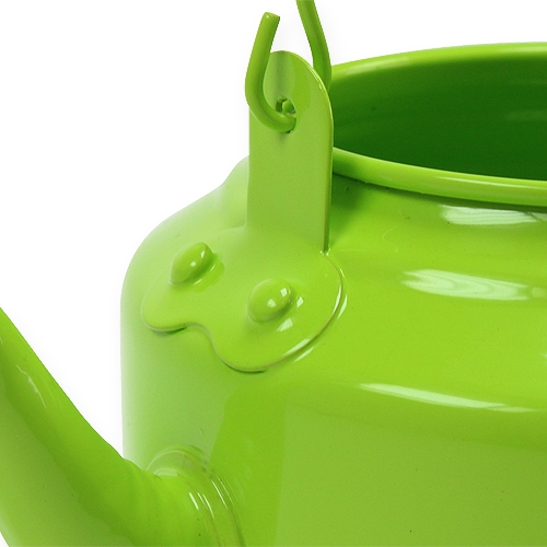 Artikel Decoratieve theepot metaal appelgroene plantenbak Ø20cm H15cm