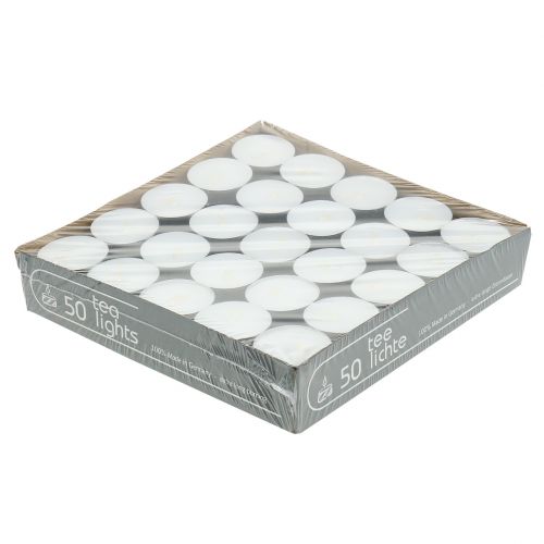 Floristik24 Theelicht in aluminium kom Ø4cm 50st