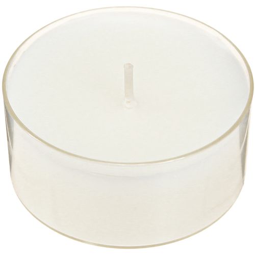 Artikel Theelichtjes maxi met transp. Kast wit 54mm 16 st