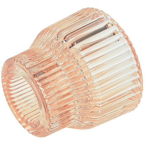 Artikel Theelichtglas theelichthouder getint glas Ø5,5cm H5cm 2st