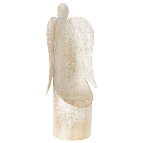 Engelenbeeldje als kaarsenhouder, goudkleurig, voor tafeldecoratie, 50 cm