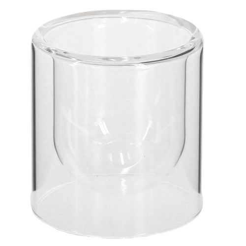 Artikel Theelichthouder Glas Lantaarn Helder Ø7.5cm H8cm 4 st.
