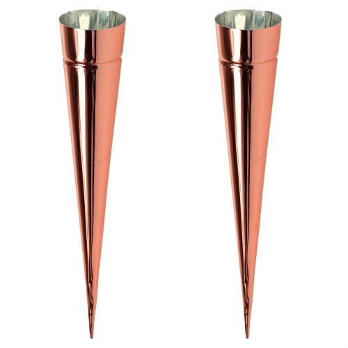Floristik24 Theelichthouder Ø4.5cm H25cm koper 4st