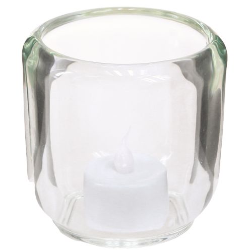 Artikel Waxinelichthouder kaarshouder glas helder Ø8cm H8cm 6 st.