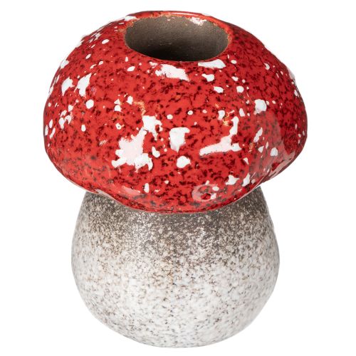 Decoratieve paddenstoel, vliegenzwam, theelichthouder als tafeldecoratie, 9 cm kopen | Floristik24.nl