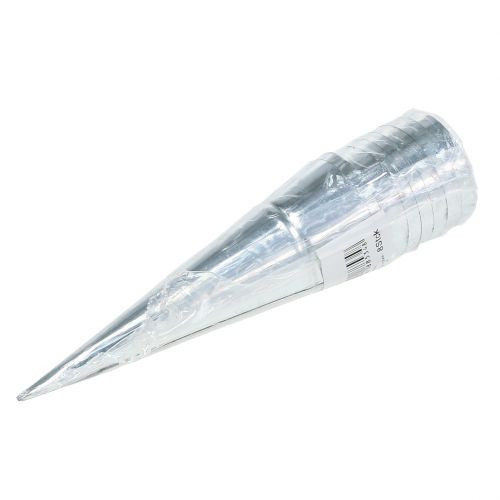 Floristik24 Waxinelichthouder zilver Ø4,5cm H14cm 8st