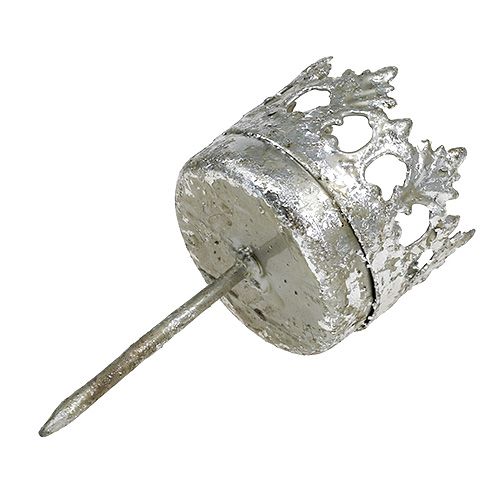 Artikel Theelichthouder zilver om op te plakken Ø3,8cm H9,5cm