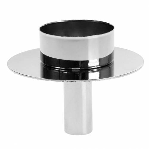 Floristik24 Theelichthouder voor flessen zilver Ø7,5cm H6cm
