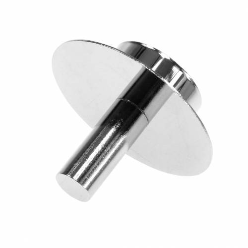 Floristik24 Theelichthouder voor flessen zilver Ø7,5cm H6cm