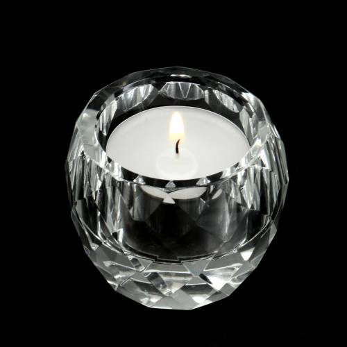 Floristik24 Theelichthouder diamant helder Ø6cm tafeldecoratie