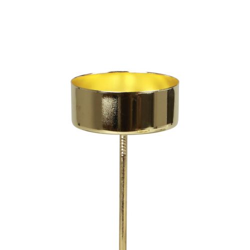 Artikel Theelichthouder om in te steken gouden theelichthouder Advent Ø4cm 8 st