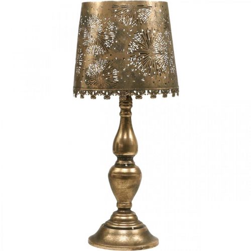 Floristik24 Theelichtlamp kaarshouder vloerlamp vintage metaal Ø25cm H57.5cm