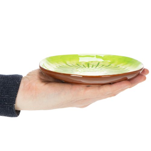 Artikel Ronde keramische borden met kiwi-motief, geschikt voor de eettafel of keuken, 16 cm, 2 stuks