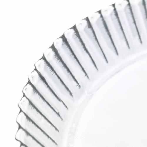 Floristik24 Sierbord bakvorm zink wit Ø19.5cm H2cm